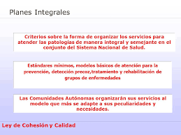 ley cohesion y calidad